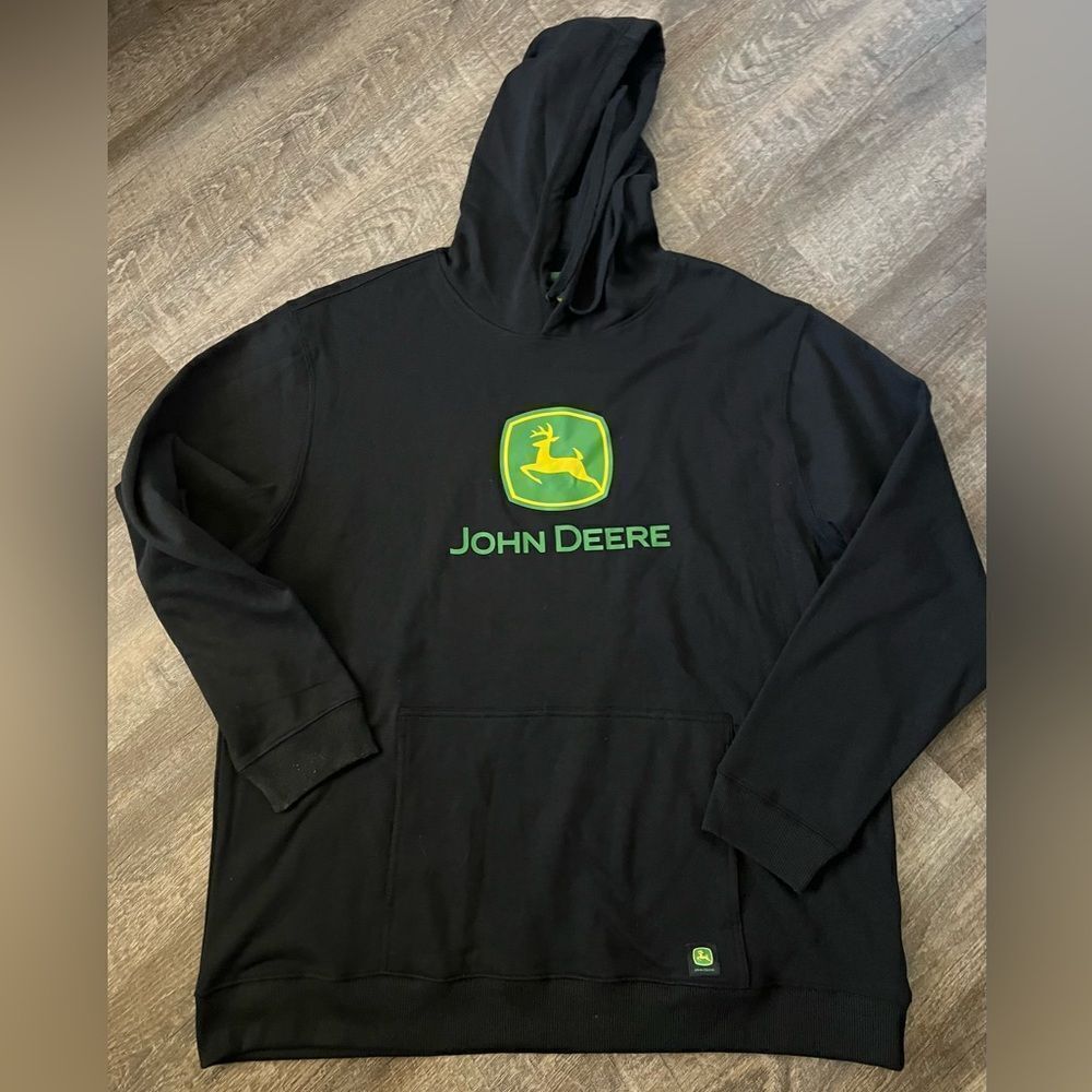 John Deere Core Graphic Logo Hoodie Black- Size XXL - Picture 3 of 10